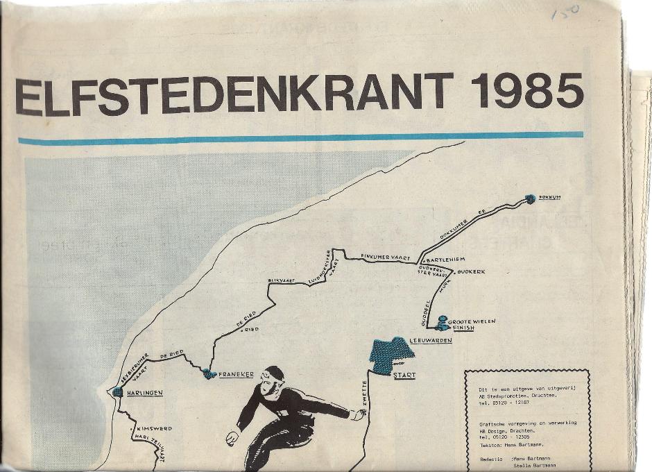 Bartmann, Stella en Hans - Elfstedenkrant 1985