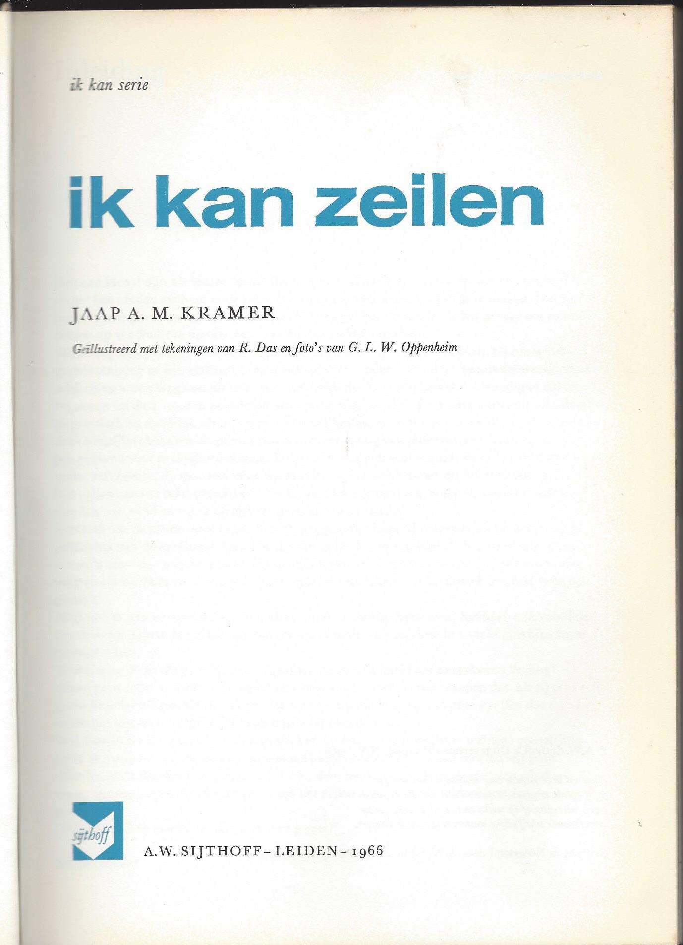 Kramer, Jaap A.M. - Ik kan zeilen