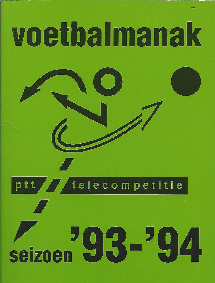 nvt - Voetbalmanak 93-94 -PTT Telecompetitie