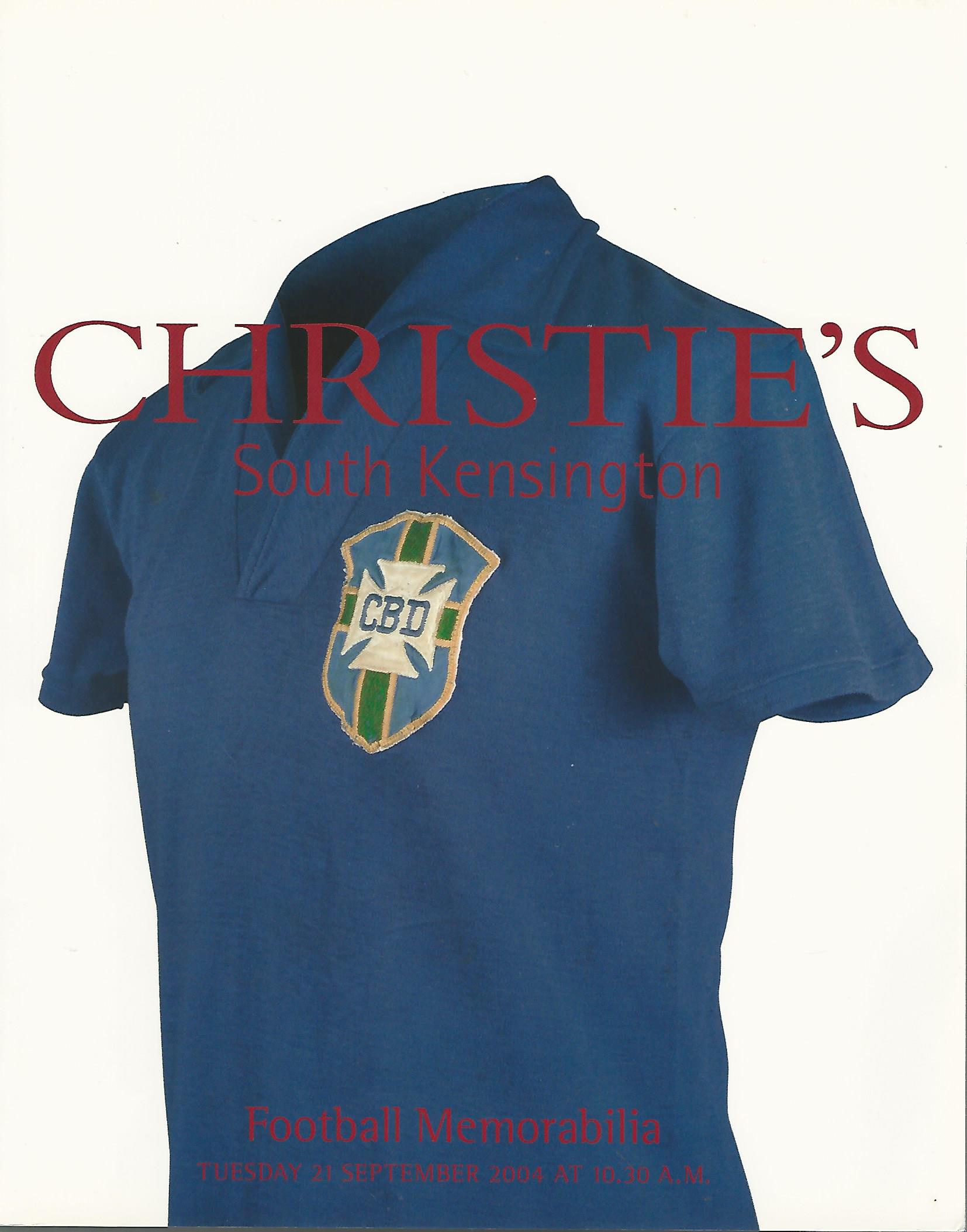 Christie's South Kensington Football Memorabilia Tuesday 21