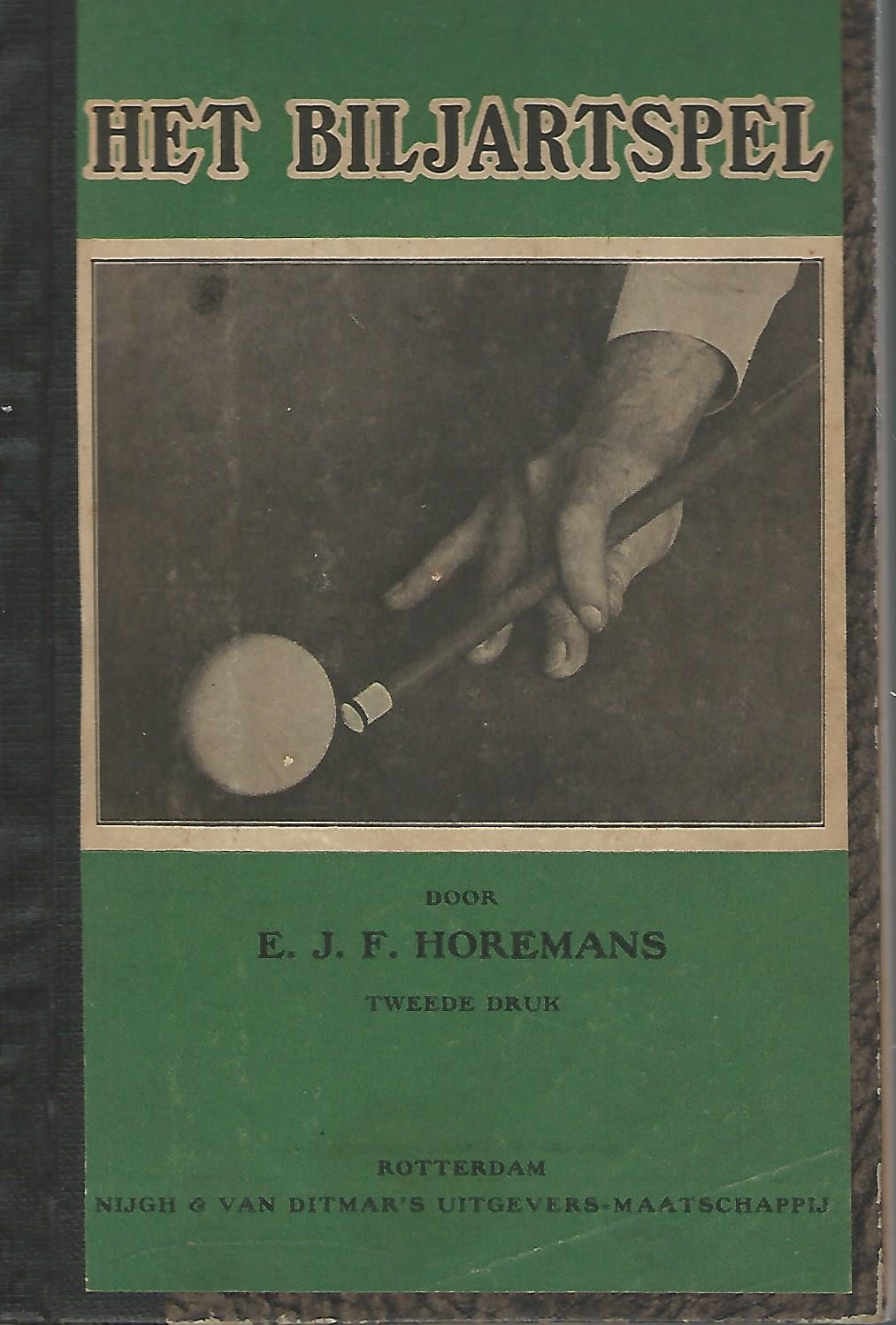 Horemans, E.J.F. - Het biljartspel