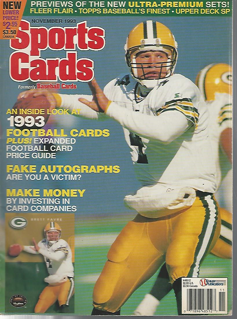 Many - Sports Cards november 1993 -Formely Baseball Cards