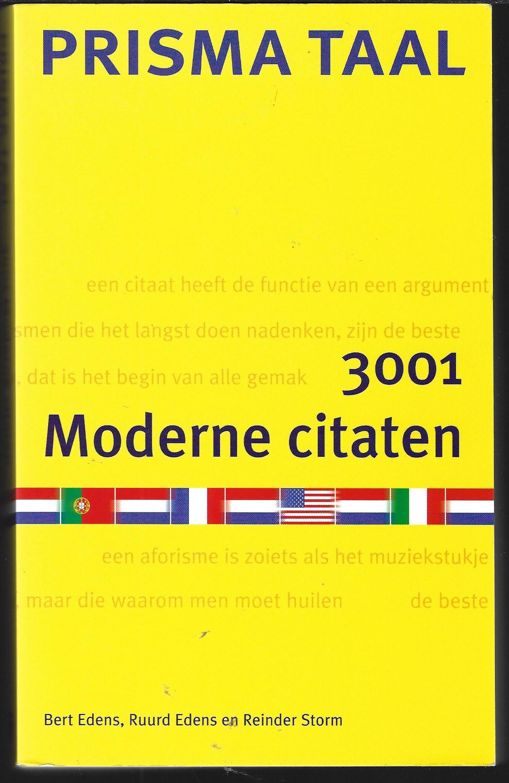Edens, Bert en Ruurd / Storm, Reinder - Prisma Taal 3001 Moderne citaten