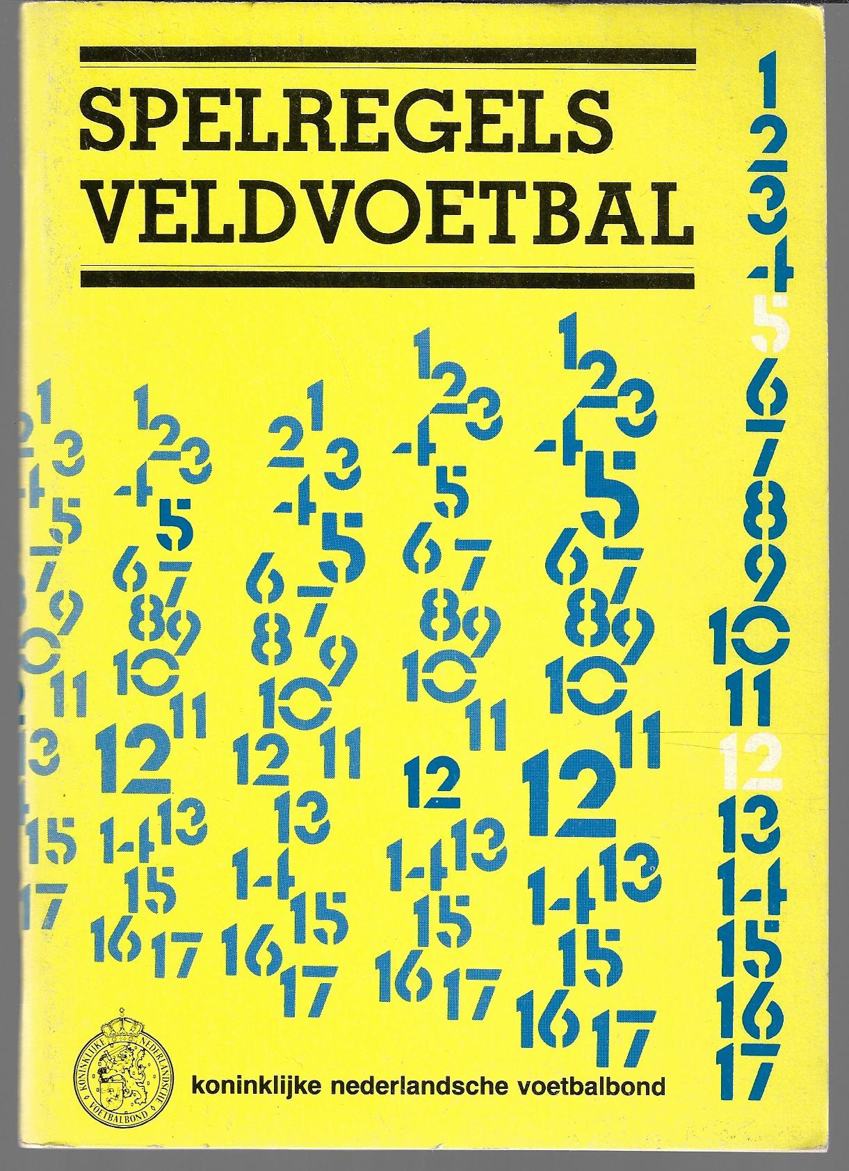  - Spelregels veldvoetbal knvb augustus 1983