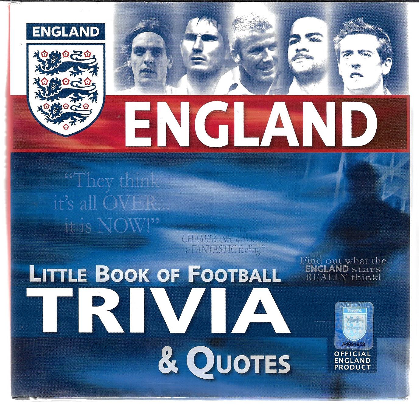 Reeves, John - England little book of football trivia & quotes