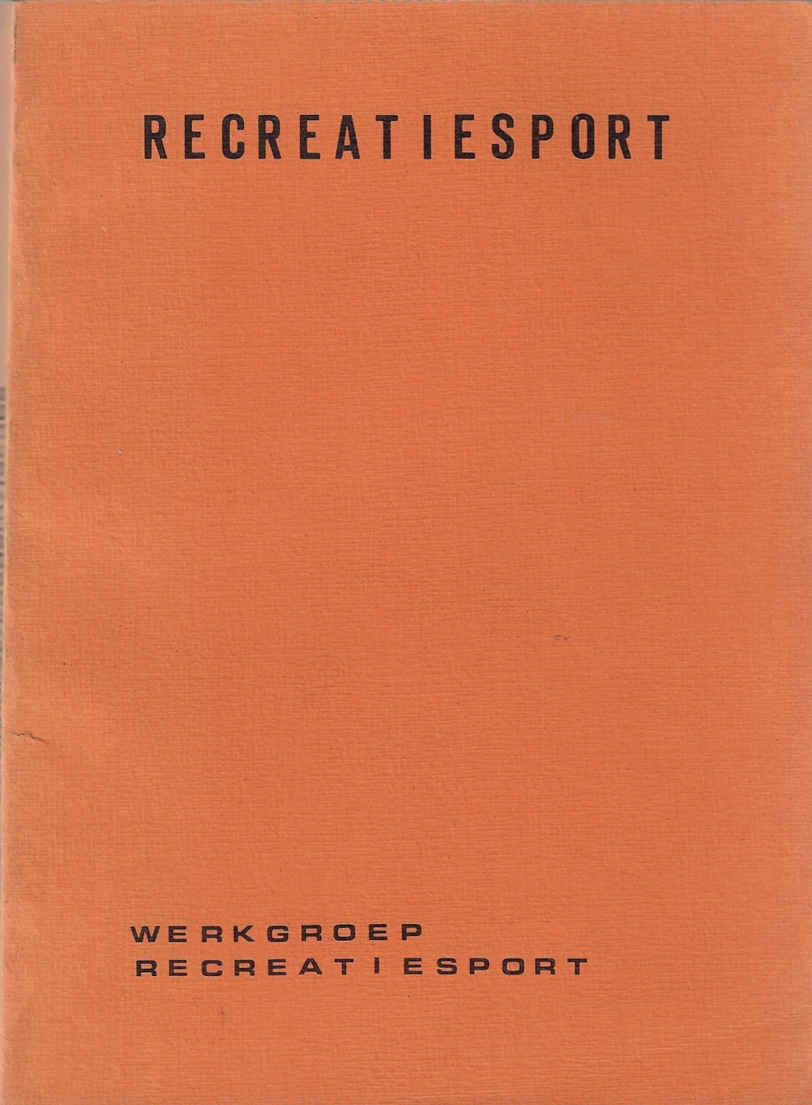 Werkgroep Recreatiesport - Recreatiesport