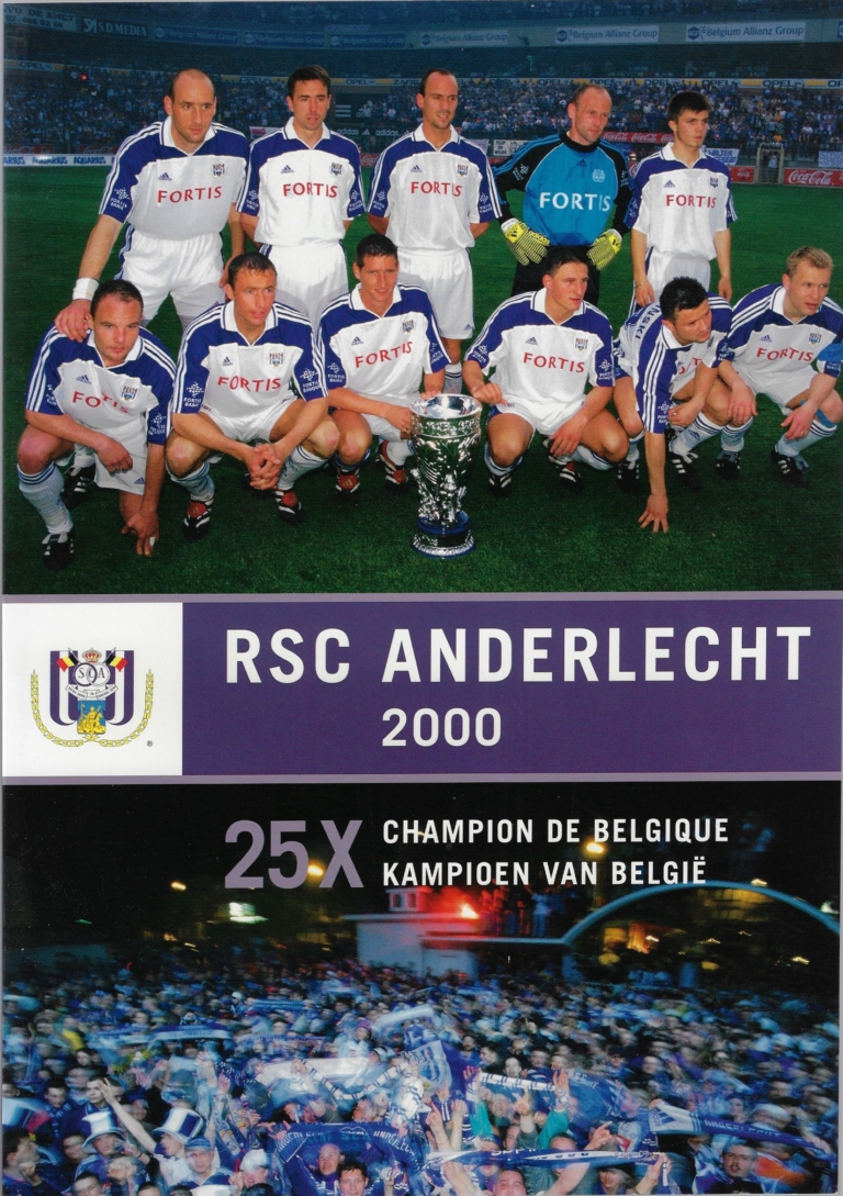 RSC Anderlecht 2000 25 x Champion de Belgique kampioen van België