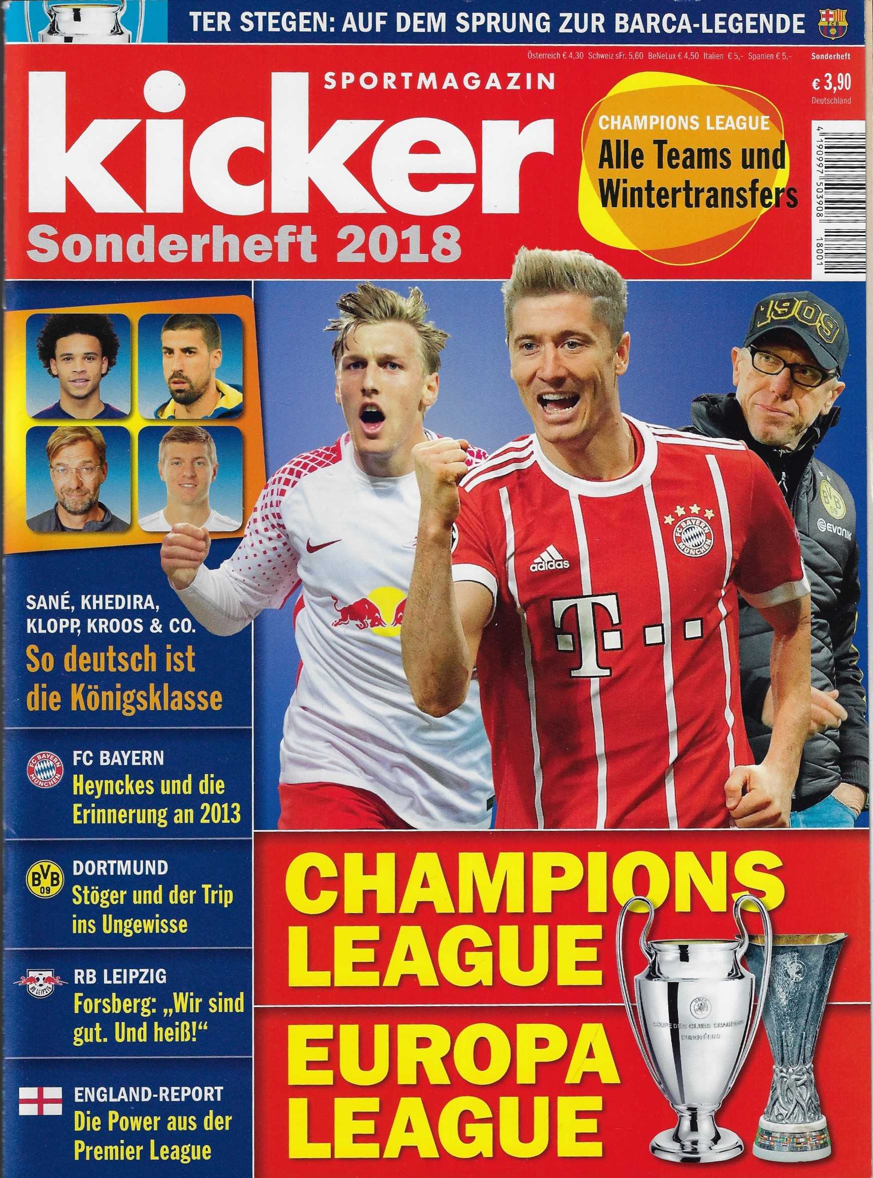 Mehrere - Kicker Sonderheft 2018 Champions League  Europa League