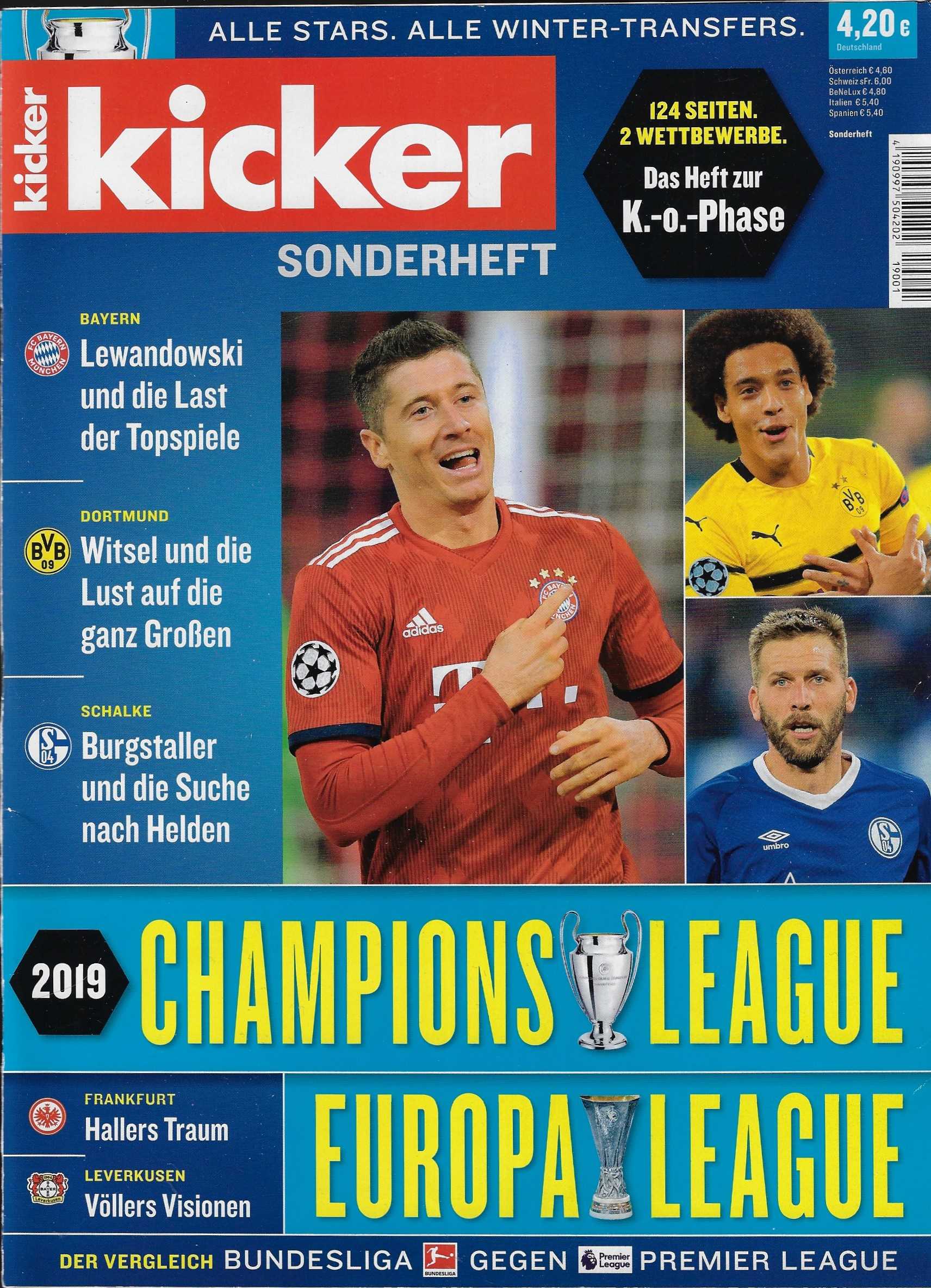 kicker-sonderheft-champions-league-europa-league-2019